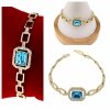 0107 Bransoletka elegancka złota 17+2,5cm pozłacana 14k Xuping Austrian Crystal